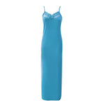 Load image into Gallery viewer, Teal / One Size Pretty You Lace Long Cami Nightdress The Orange Tags
