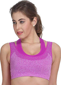 Purple / M Super High Impact Incredible Sexy Sport Wire Free Padded Work Out Sport Bra The Orange Tags