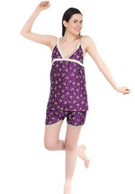 Load image into Gallery viewer, Purple / One Size: Regular Fashion Women Top &amp; Shorts Set The Orange Tags
