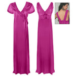 Load image into Gallery viewer, Satin 2 Pcs Nighty and Robe The Orange Tags
