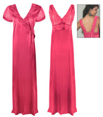 Afbeelding in Gallery-weergave laden, Satin 2 Pcs Nighty and Robe The Orange Tags
