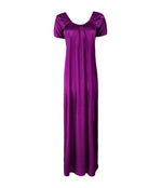 Afbeelding in Gallery-weergave laden, Wine / L Long satin maxi dress with Lace The Orange Tags
