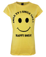 Load image into Gallery viewer, Yellow / 6-12 HAPPY SMILE Round Neck Top T-Shirt The Orange Tags
