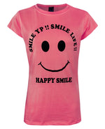 Load image into Gallery viewer, Rose Pink / 6-12 HAPPY SMILE Round Neck Top T-Shirt The Orange Tags
