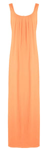 Nude- Plain / One Size Cotton Nighty Slip Heart Print / Plain Night Gown Free Size The Orange Tags