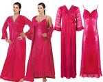 Загрузить изображение в средство просмотра галереи, Cerise / One Size Sexy Satin Lace Nightdress With Robe The Orange Tags
