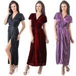 Load image into Gallery viewer, Women Satin Loose fit Robe Gown The Orange Tags
