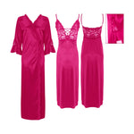 Načíst obrázek do prohlížeče Galerie, Pink / L Sexy Corset Satin Short Nighty with Long Robe The Orange Tags
