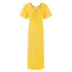 Load image into Gallery viewer, Yellow / One Size 100% Cotton Printed Nighty The Orange Tags
