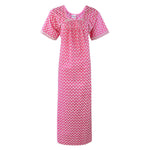 Afbeelding in Gallery-weergave laden, Pink / One Size 100% Cotton Printed Nighty The Orange Tags
