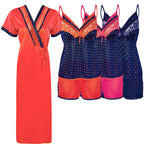 Load image into Gallery viewer, Satin 3 Pcs Set Top &amp; Shorts The Orange Tags
