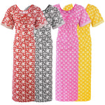 Load image into Gallery viewer, 100% Cotton Floral Long Nightdress Plus Size The Orange Tags
