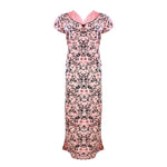 Load image into Gallery viewer, Pink / L Cotton Rich Lace Trim Long Nightie The Orange Tags
