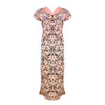 Afbeelding in Gallery-weergave laden, Coral / L Cotton Rich Lace Trim Long Nightie The Orange Tags
