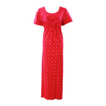 Charger l&#39;image dans la galerie, Red / XL Cotton Rich Plus Size Nightgown The Orange Tags
