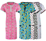 Afbeelding in Gallery-weergave laden, Ladies / Girls Plus Size Short Printed Nightshirt The Orange Tags
