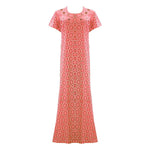 Afbeelding in Gallery-weergave laden, Coral / L Cotton Rich Scoop Neck Long Nighty The Orange Tags
