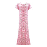 Afbeelding in Gallery-weergave laden, Pink / L Cotton Rich Scoop Neck Long Nighty The Orange Tags
