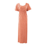 Load image into Gallery viewer, Coral / XL Cotton Rich Plus Size Nightgown The Orange Tags
