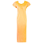 Načíst obrázek do prohlížeče Galerie, Stone / One Size Cotton-Rich Jersey Long Cotton Nightdress The Orange Tags
