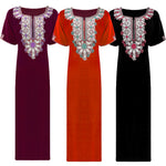 Charger l&#39;image dans la galerie, Fiona Embroidered Cotton Nightdress Plus Size The Orange Tags
