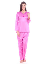 Load image into Gallery viewer, Pink / 8-14 Natalie Satin Pajama Set PJS The Orange Tags
