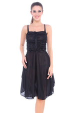 Afbeelding in Gallery-weergave laden, One Size / Black Lillian Chemise Satin Strap Dress The Orange Tags
