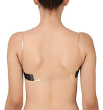 Load image into Gallery viewer, Push Up Padded Bra Strapless Multiway Transparent Clear Back Straps Bras The Orange Tags

