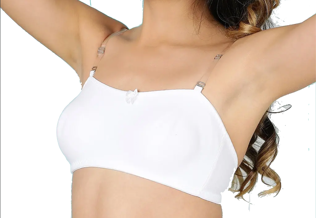 White / 36 / B Push Up Padded Bra Strapless Multiway Transparent Clear Back Straps Bras The Orange Tags