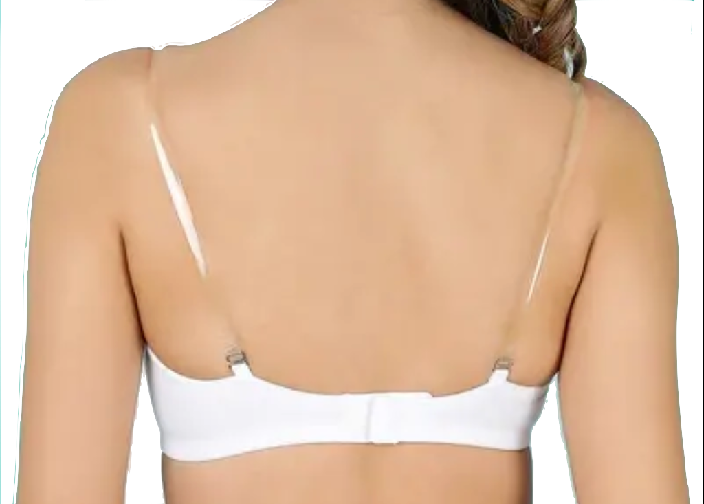 Push Up Padded Bra Strapless Multiway Transparent Clear Back Straps Bras The Orange Tags