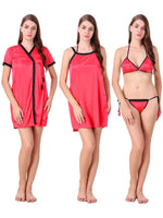 Загрузить изображение в средство просмотра галереи, Coral Pink / One Size Victoria Plus Size Nightdress Set The Orange Tags
