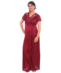 Emma Satin Nightdress and Dressing Gown Set The Orange Tags