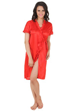 Afbeelding in Gallery-weergave laden, Sofia Satin Dressing Gown Robe The Orange Tags

