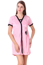 Load image into Gallery viewer, Baby Pink / L Luna Plus Size Satin Robe The Orange Tags
