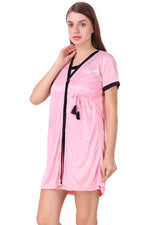 Afbeelding in Gallery-weergave laden, Baby Pink / XL Luna Plus Size Satin Robe The Orange Tags
