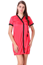 Afbeelding in Gallery-weergave laden, Coral / L Luna Plus Size Satin Robe The Orange Tags

