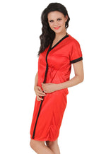 Afbeelding in Gallery-weergave laden, Red / XL Luna Plus Size Satin Robe The Orange Tags

