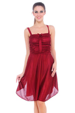 Load image into Gallery viewer, One Size / Deep Red Lillian Chemise Satin Strap Dress The Orange Tags
