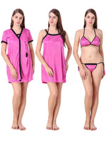 Afbeelding in Gallery-weergave laden, Pink / One Size Victoria Plus Size Nightdress Set The Orange Tags
