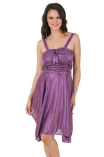 Load image into Gallery viewer, One Size / Purple Lillian Chemise Satin Strap Dress The Orange Tags
