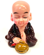 Načíst obrázek do prohlížeče Galerie, Set of 4 Mini Sitting Lucky Buddha Music Figurines The Orange Tags
