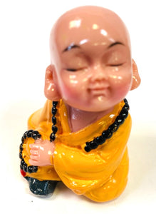 Set of 4 Mini Sitting Lucky Buddha Music Figurines The Orange Tags