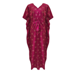 Load image into Gallery viewer, Rose / L (10-16) 100% Cotton Long KAFTAN Tunic Dress The Orange Tags
