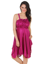 Load image into Gallery viewer, One Size / Wine Lillian Chemise Satin Strap Dress The Orange Tags
