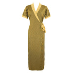 Charger l&#39;image dans la galerie, Yellow 1 / One Size Animal Print Cotton Robe / Wrap Gown The Orange Tags
