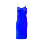 Načíst obrázek do prohlížeče Galerie, Blue / One Size Pretty You Solid Print Short Cami Nightdress The Orange Tags

