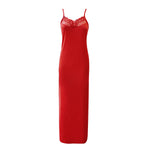 Load image into Gallery viewer, Red / One Size Pretty You Lace Long Cami Nightdress The Orange Tags
