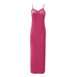 Load image into Gallery viewer, Fuchsia / One Size Pretty You Lace Long Cami Nightdress The Orange Tags
