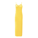 Load image into Gallery viewer, Yellow / One Size Pretty You Lace Long Cami Nightdress The Orange Tags
