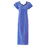 Načíst obrázek do prohlížeče Galerie, Blue / XL Plus Size 100% Cotton Nightdress The Orange Tags
